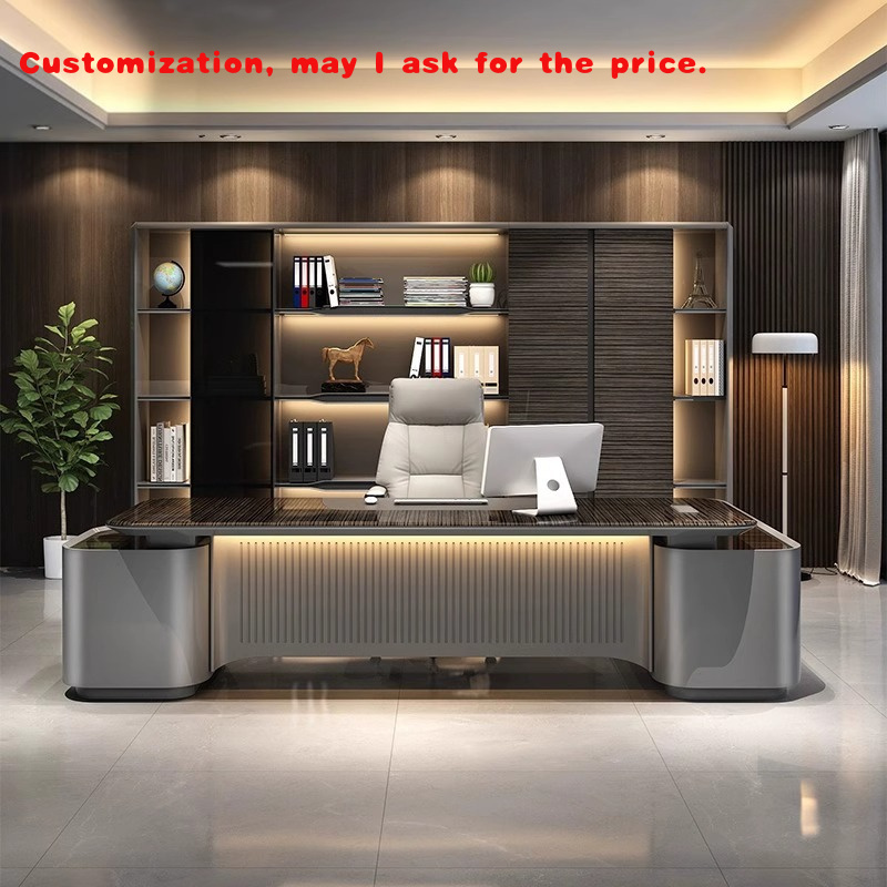 Office Furniture Custom - kundenspezifisch. Luxuriöser, lackierter Chefschreibtisch, große moderne