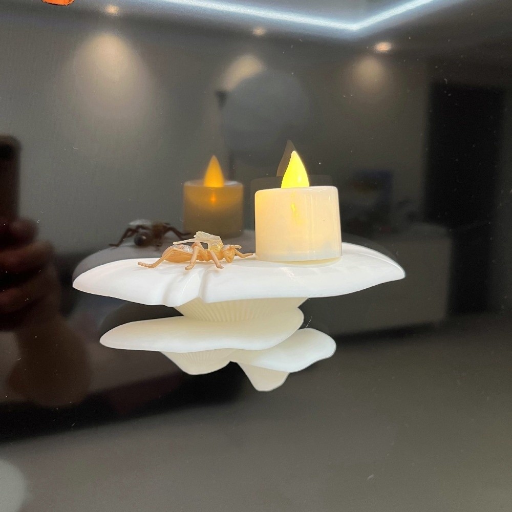 Office Furniture And Desks - 3D-Gedruckter Kleiner Pilzständer Wandmontiert Platzsparend 3-Stufiges