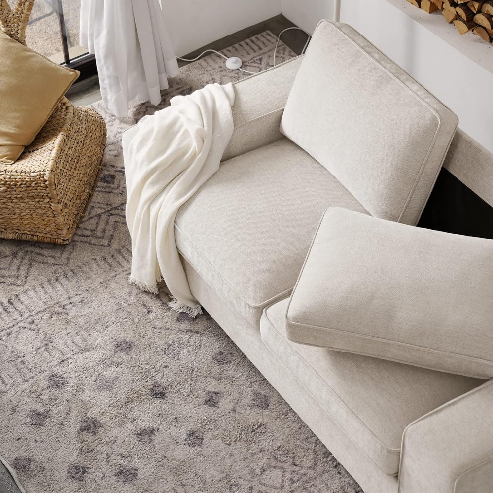 Office Furniture Removal - Modernes 88-Zoll-Sofa, Chenille-Sofas für das Wohnzimmer,