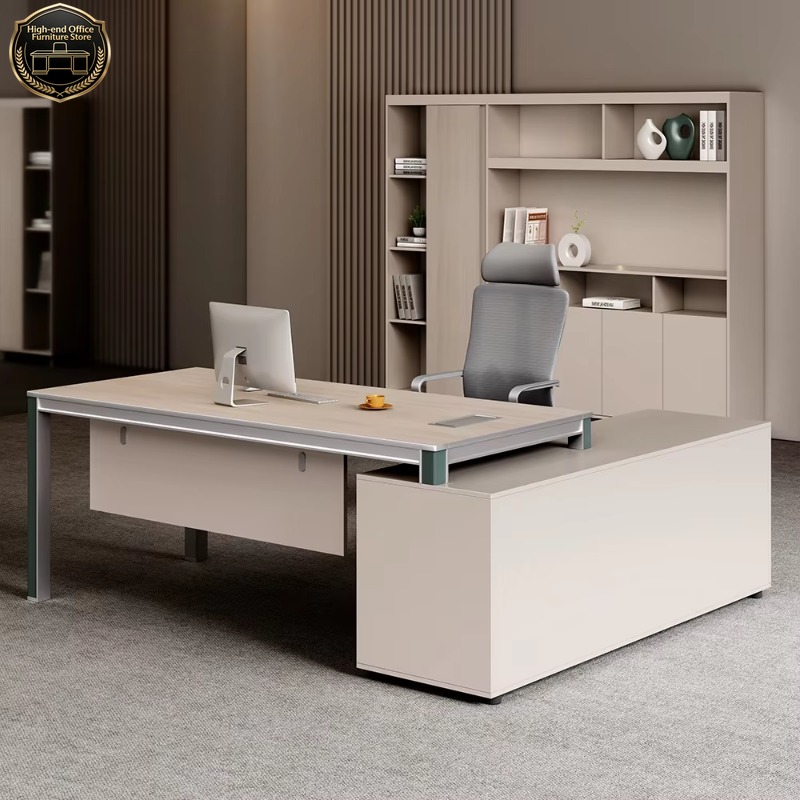 Office Furniture Custom - Maßgefertigter Hochwertiger Italienischer L-förmiger Chefschreibtisch Einzigartiger