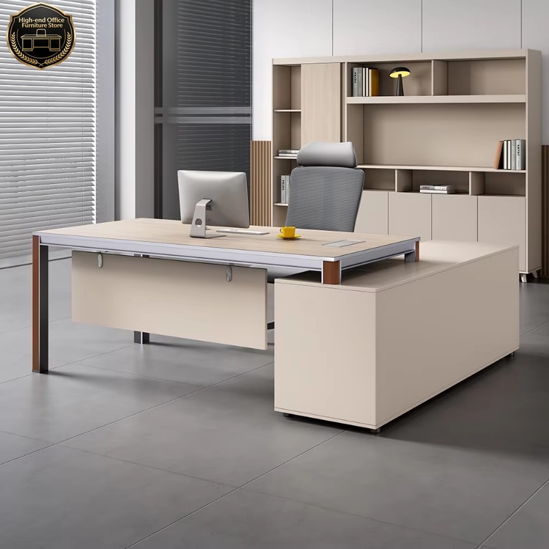 Office Furniture Custom - Maßgefertigter Italienischer Hochwertiger L-förmiger Büroschreibtisch Modernes