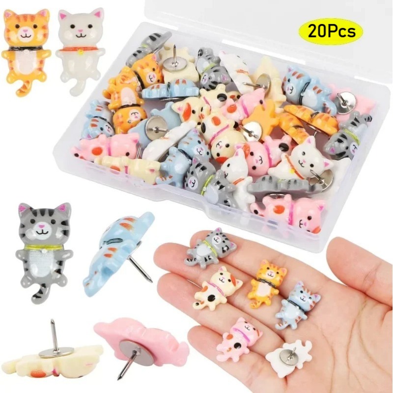 20 Stück Niedliche Katzen-Reiß – Bulletin Board Cork Bewertung und Preis