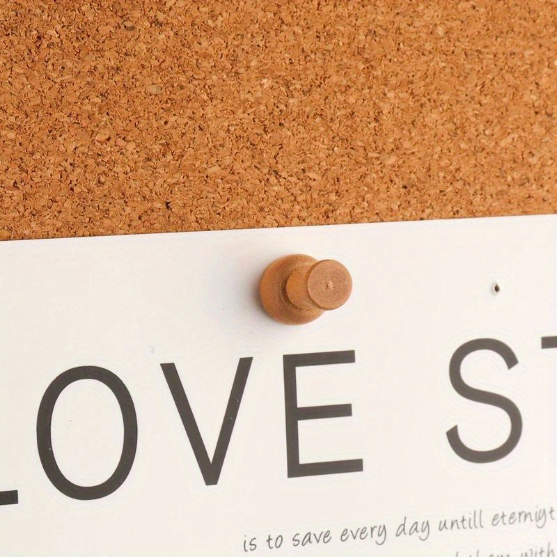 Dekorative Holz-Reißzwecken -  – Bulletin Board Cork Bewertung und Preis