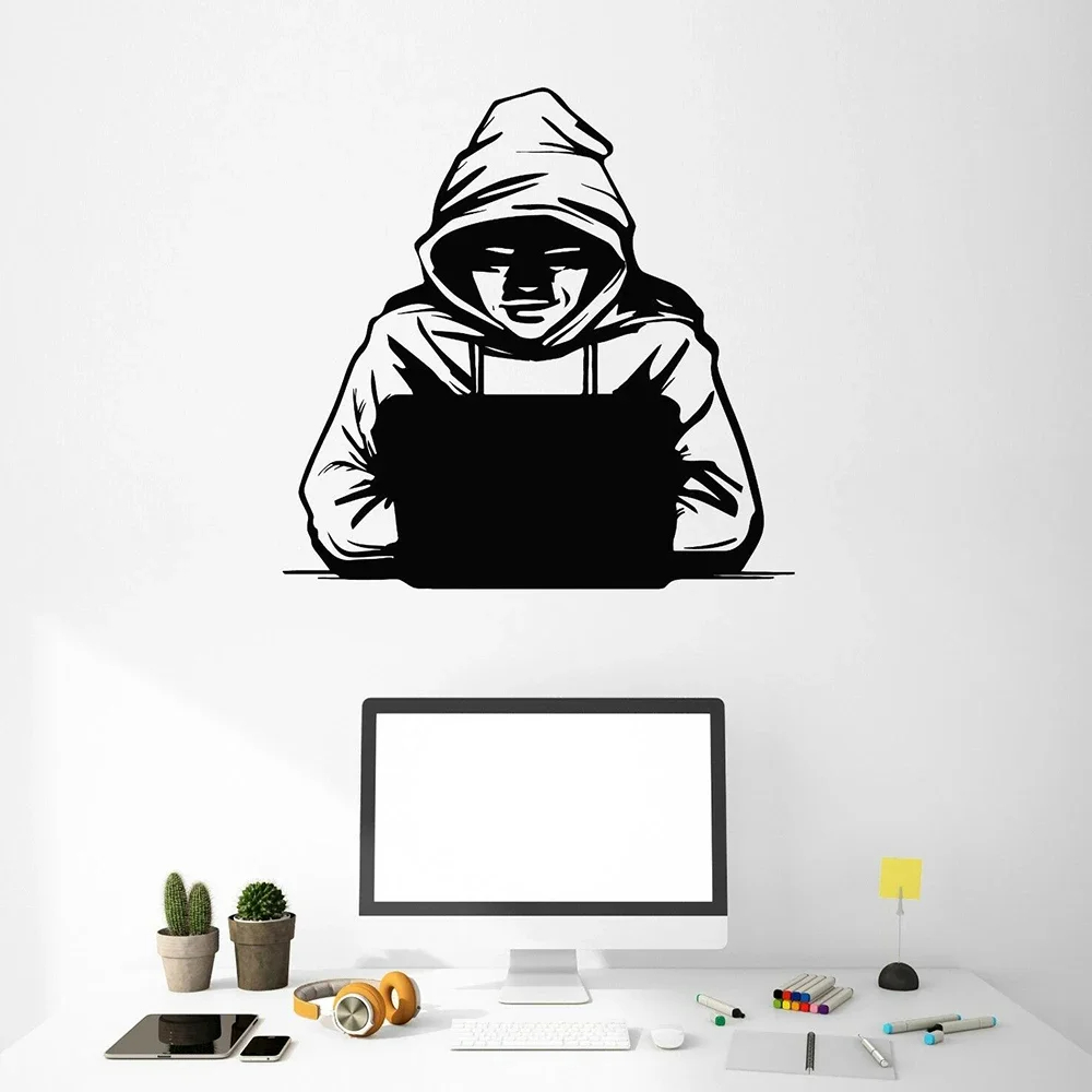 Vinyl Wandt attoo Hacker Compu – Office Furniture Removal Bewertung und Preis